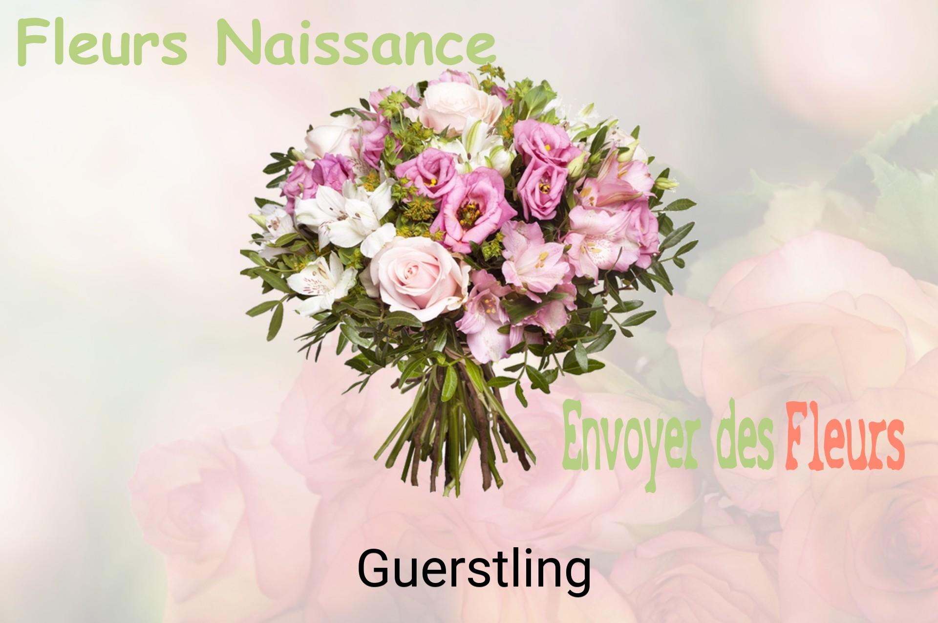 Bouquet de fleurs de naissance livré à Guerstling